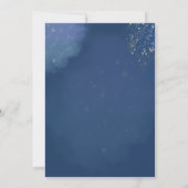 Bohemen blauwe bosbessen en groen blauw Vrijgezell Kaart (Achterkant)