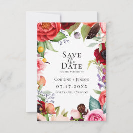 Bohemen Blooms sparen de datum Aankondiging