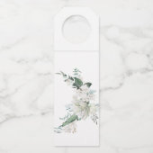 Bohemen Blue Wine Label Fles Hanger Label (Achterkant)