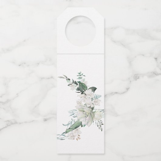 Bohemen Blue Wine Label Fles Hanger Label (Achterkant)