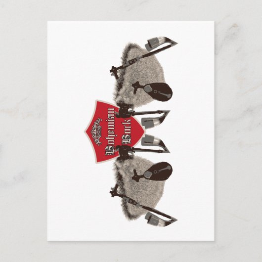 Bohemen bock - Bagpipes uit Tsjechië Briefkaart (Voorkant)