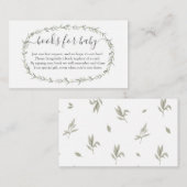 Bohemen Boek In plaats van boeken voor baby invoeg Informatiekaartje (Voorkant / Achterkant)