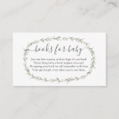 Bohemen Boek In plaats van boeken voor baby invoeg Informatiekaartje (Voorkant)