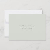 Bohemen botanische bruiloft RSVP met allergie (Achterkant)