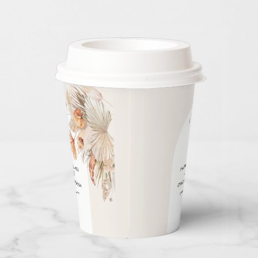 bohemen - bruiloft met pampas papieren bekers (Rechts)