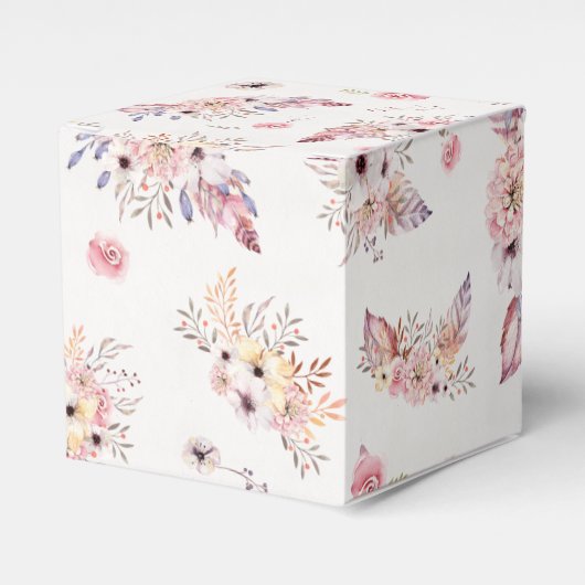 Bohemen Canvas tas Bloem Bodem Vloer Bouquets Bedankdoosjes (Voorkant Zijde)