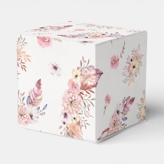 Bohemen Canvas tas Bloem Bodem Vloer Bouquets Bedankdoosjes (Achterkant)