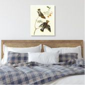 Bohemen Chatterer (Waxwing) Audubon Birds America Canvas Afdruk (Insitu (Slaapkamer))