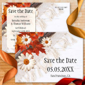 Bohemen Chic Herfst Save the Date Briefkaart
