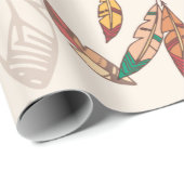 Bohemen-droomvanger met kralen en veren, zie cadeaupapier (Rol Hoek)