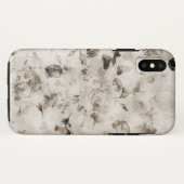 Bohemen  elegant witte grijze rozen floraal Case-Mate iPhone case (Achterkant (horizontaal))