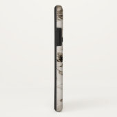 Bohemen  elegant witte grijze rozen floraal Case-Mate iPhone case (Achterkant / rechts)