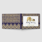 Bohemen Elephant en Chevron Baby shower Gastenboek (Volledig)