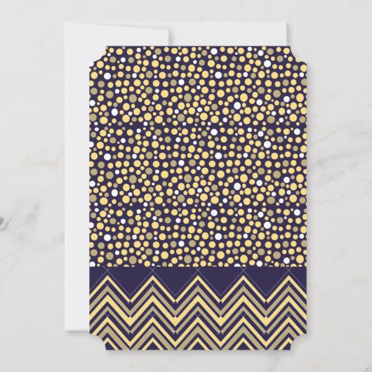 Bohemen Elephant en Chevron Baby shower Kaart (Achterkant)