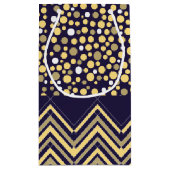 Bohemen Elephant en Chevron Baby shower Klein Cadeauzakje (Achterkant)