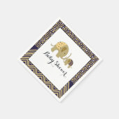 Bohemen Elephant en Chevron Baby shower Servetten (Hoek)