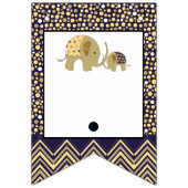 Bohemen Elephant en Chevron Baby shower Vlaggetjes (Tweede vlag)