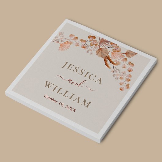 Bohemen en Waterverf Boho Flowers Servet