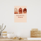 Bohemen esthetisch Ramadan Kareem Ramadan Poster (Keuken)