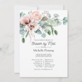 Bohemen Eucalyptus Pink Poppy Shower by Mail Kaart (Voorkant)