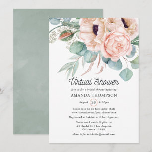 Bohemen Eucalyptus Pink Poppy Virtual Shower Kaart