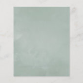 Bohemen Eucalyptus Pink Poppy Weddenschap Flyer (Achterkant)