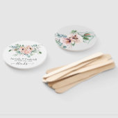 Bohemen Eucalyptus Pink Poppy Weddenschap Handwaaier (Niet-gemonteerd)