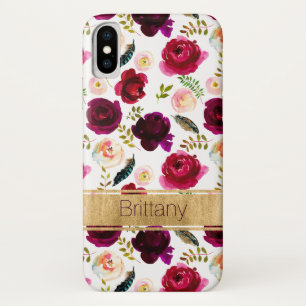 Bohemen Floral, Hoesje-Mate iPhone X Hoesje