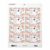 Bohemen floral script Egg Carton Label (Full Sheet)