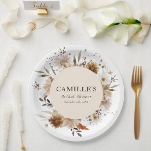 Bohemen Floral Vrijgezellenfeest Paper Borden Papieren Bordje