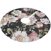 bohemen frans land chic zwarte flora kerstboom rok (Gekanteld)