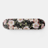bohemen frans land chic zwarte flora skateboard (Horizontaal)