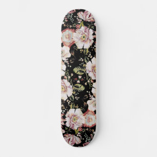 bohemen frans land chic zwarte flora skateboard