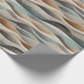 Bohemen getextureerde golfband gepatterd Cadeaupapier (Hoek)