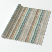 Bohemen getextureerde Stripe gepatenteerd Cadeaupapier (Uitgerold)