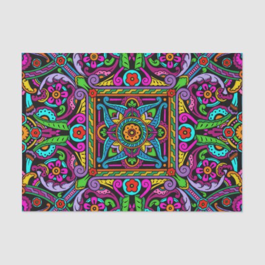 Bohemen Glas in lood Style Tissuepapier (Voorkant)