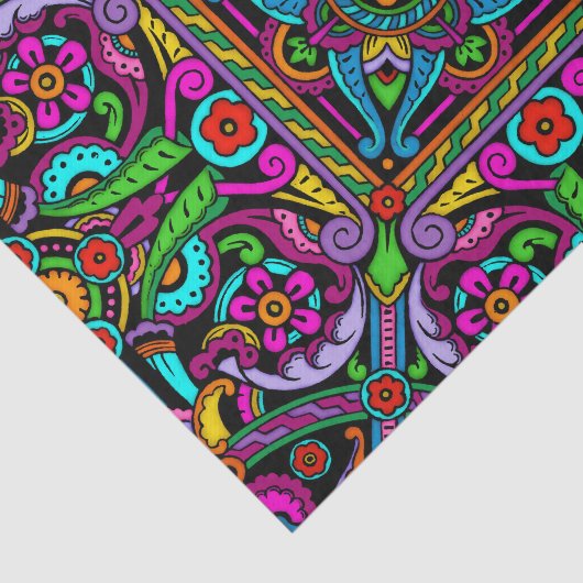 Bohemen Glas in lood Style Tissuepapier (Detail)