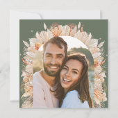 Bohemen groene pampas save the date (Achterkant)