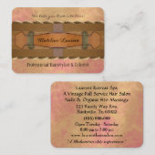  Bohemen Haarstylist Salon Round Visitekaartje (Voorkant / Achterkant)