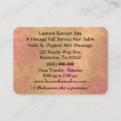  Bohemen Haarstylist Salon Round Visitekaartje (Achterkant)