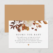 Bohemen Herfst Floral Books for Baby Request Kaart (Voorkant / Achterkant)