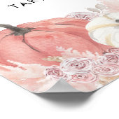 Bohemen-Herfst in de liefde pompoen baby's zijn zo Poster (Hoek)