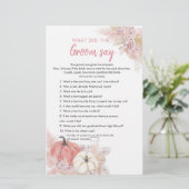 Bohemen Herfst in de liefde pompoen wat Groom say  (Staand voorkant)