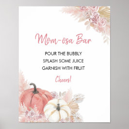 Bohemen Herfst in Love Baby shower Mam-osa Bar Pos Poster