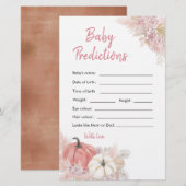 Bohemen Herfst in Love Pumpkin Baby Predictions (Voorkant / Achterkant)