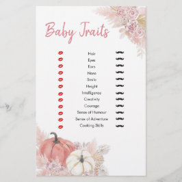 Bohemen Herfst in Love Pumpkin Baby Traits