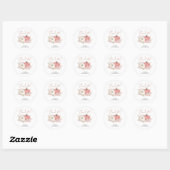 Bohemen Herfst in Love Pumpkin Dank u wel Ronde Sticker (Vel)