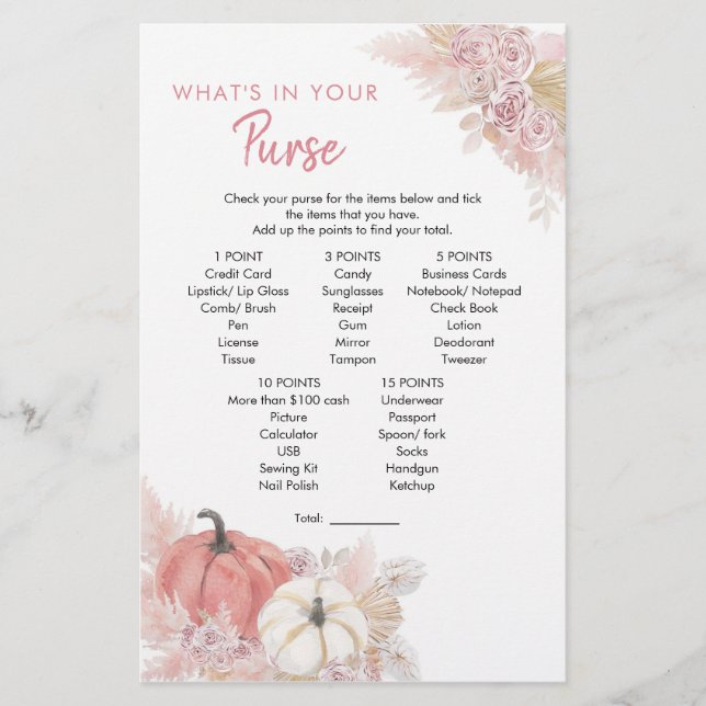 Bohemen Herfst in Love Pumpkin Wat zit er in je ta (Voorkant)