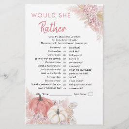 Bohemen Herfst in Love Pumpkin zou ze liever niet