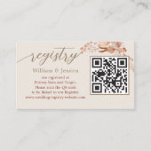 Bohemen-huwelijksregister met QR-code Informatiekaartje (Voorkant)